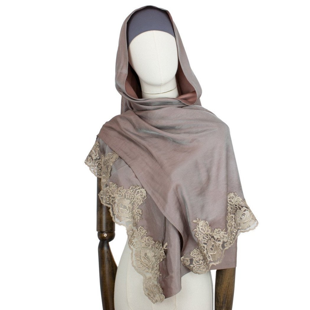Hijab Style "Lace" Kopftuch in Brown Sugar