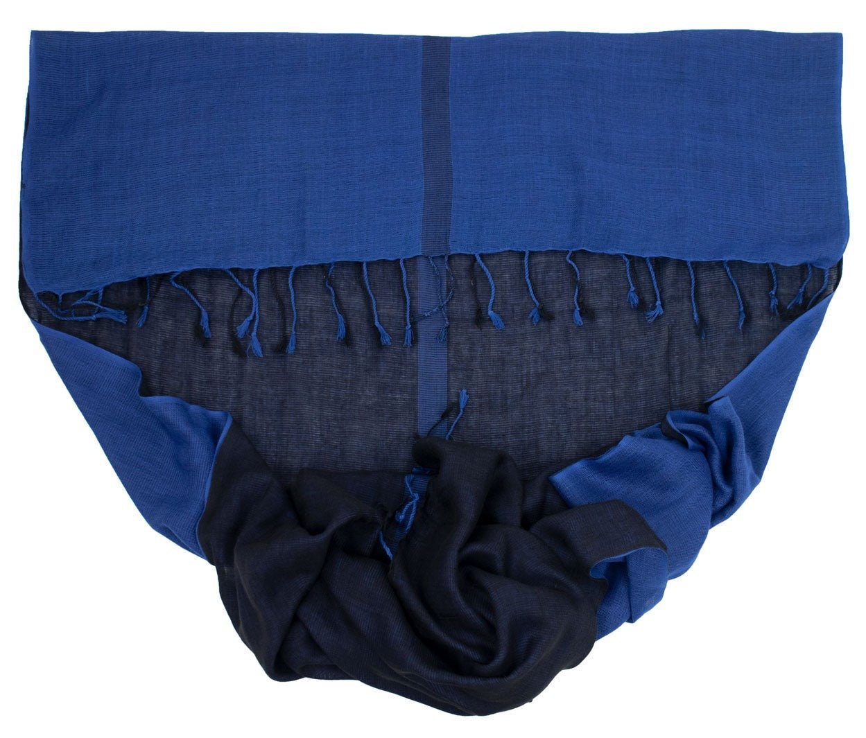 Viskose-Baumwolle Hijab -Sovran Black and Blue